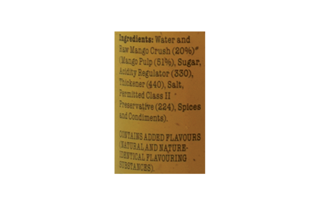 The Original Raw Mango Kacha Aam   Glass Bottle  200 millilitre